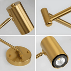 Arandela de Parede Articulada LED Metal com Braço Ajustável E27 Flexia