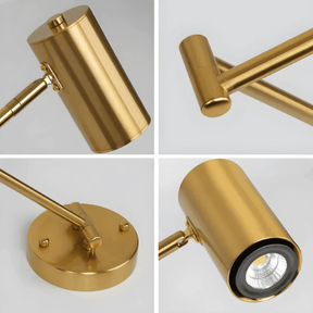 Arandela de Parede Articulada LED Metal com Braço Ajustável E27 Flexia