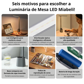 Luminária de Mesa LED VisionFlex Miabeli