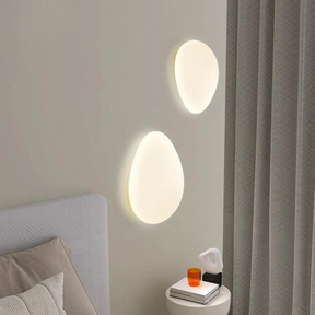 Arandela LED Orgânica Pedra Fosca 24cm 3 Tons