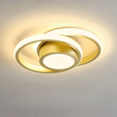 Lustre LED Moderno de Teto 3 Cores Sala Quarto Corredor Plafon Regulável Estilo Nórdico