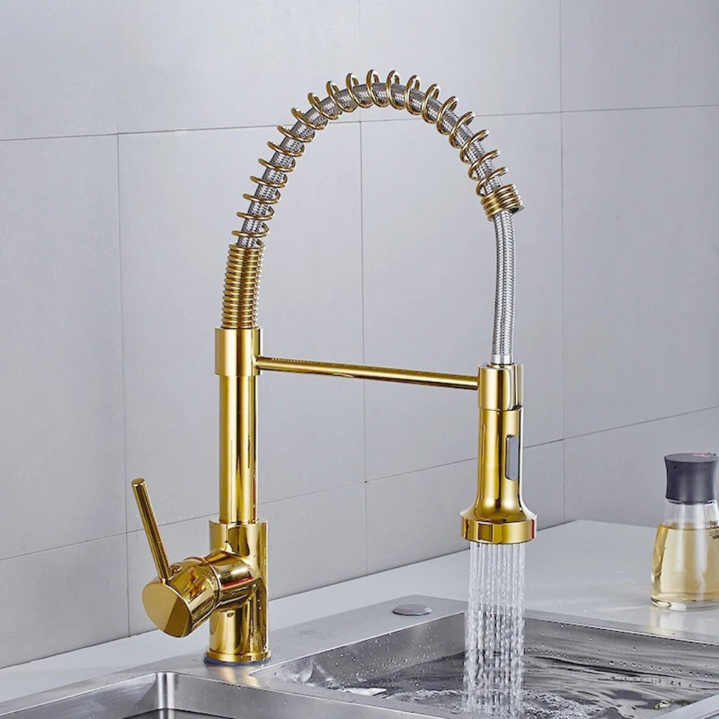 Torneira para Cozinha Misturador Monocomando Bica Movel Latao com Arejador Aqua Miabeli