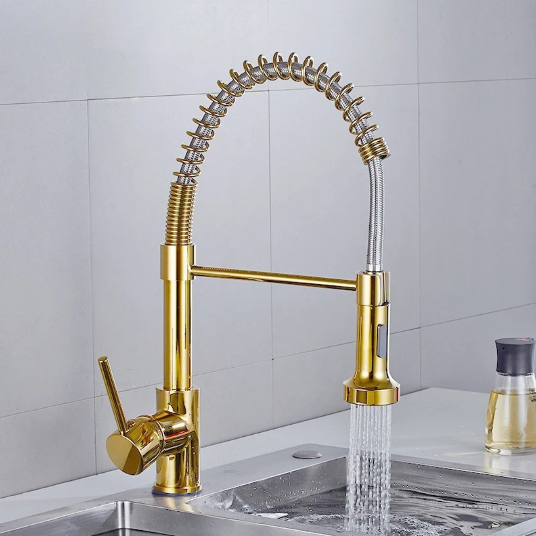 Torneira para Cozinha Misturador Monocomando Bica Movel Latao com Arejador Aqua Miabeli