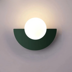 Arandela de Parede Meia Lua Minimalista Nórdica 20cm Miabeli