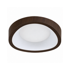 Plafon LED Orgânico Nórdico Wabi-Sabi em Madeira
