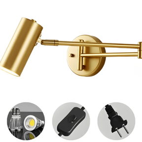 Arandela de Parede Articulada LED Metal com Braço Ajustável E27 Flexia