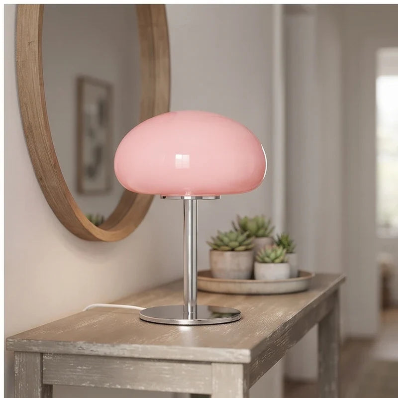 Zephyr Glass Mushroom Dome Lamp