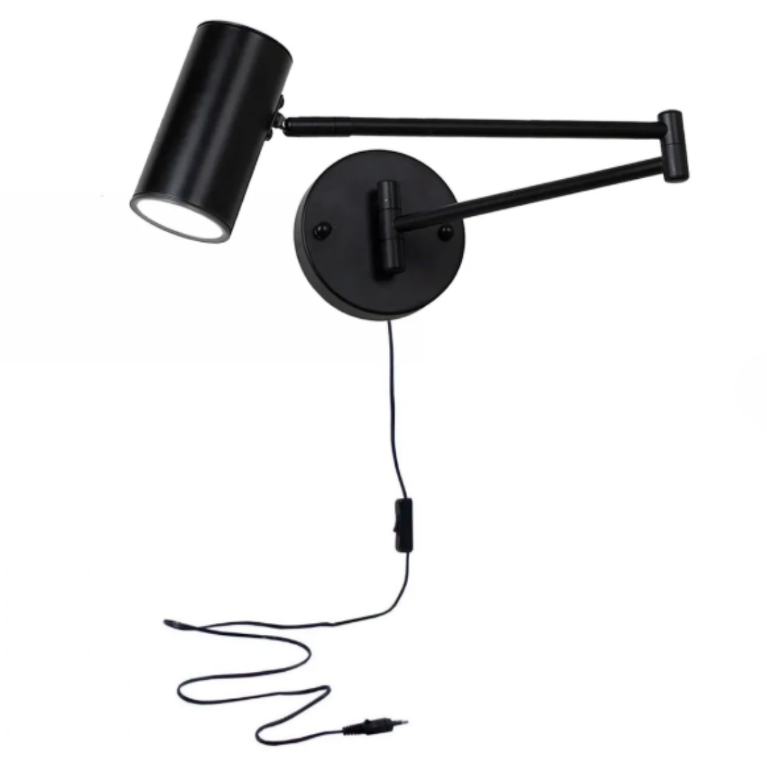 Arandela de Parede Articulada LED Metal com Braço Ajustável E27 Flexia