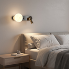 Arandela de Parede Lune Globo e Spot Duplo LED