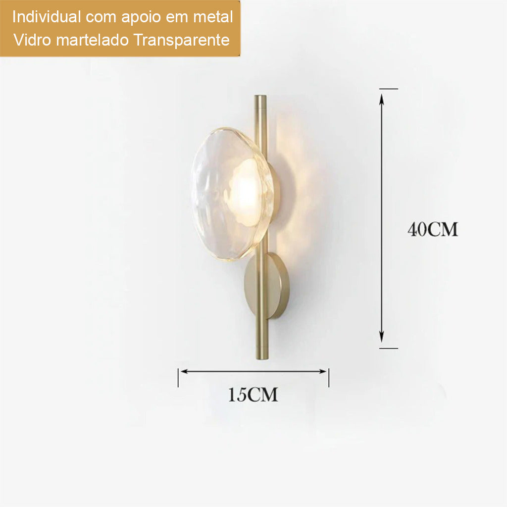 Arandela de Parede Minimalista Bleur Miabeli