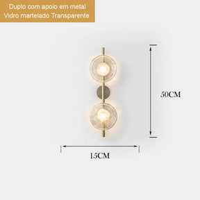 Arandela de Parede Minimalista Bleur Miabeli