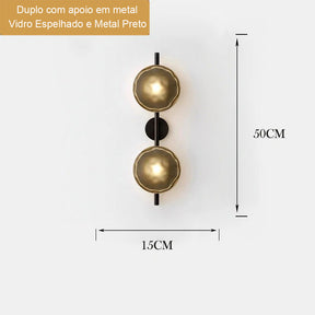 Arandela de Parede Minimalista Bleur Miabeli