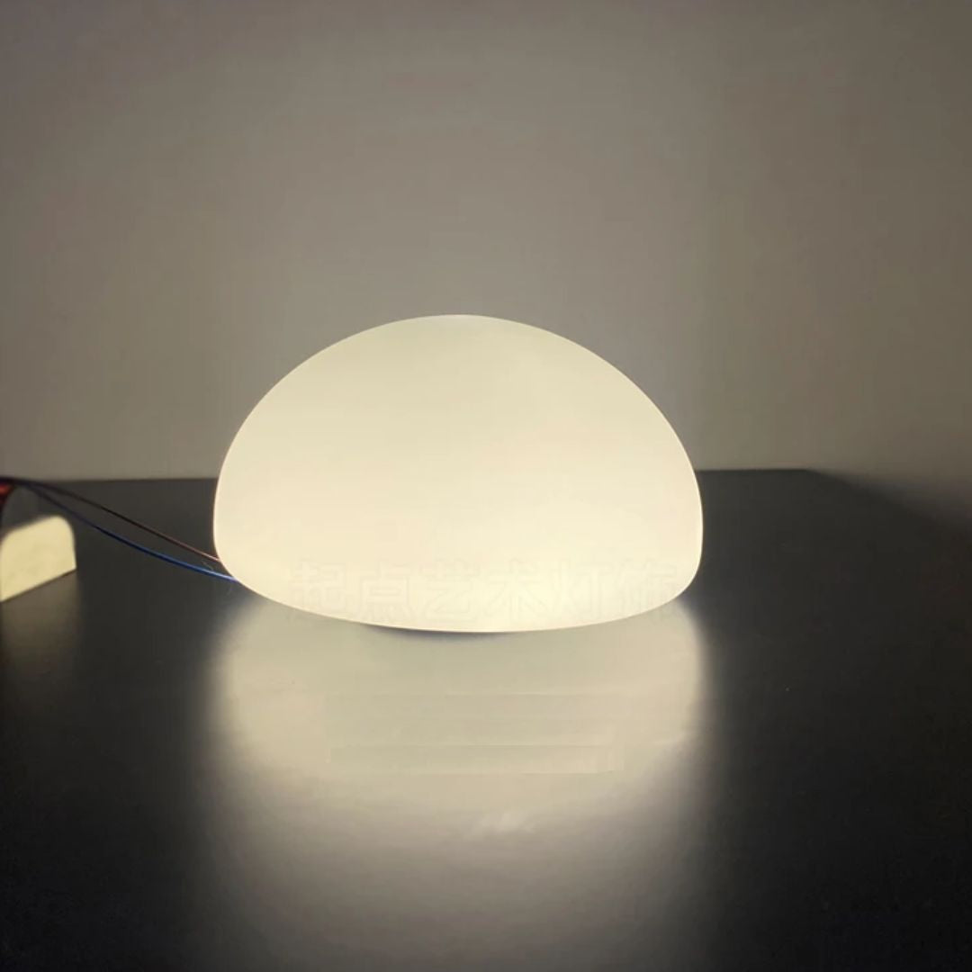 Arandela de Parede Nordica Redonda Vidro Leitoso Fosco Luz Bidirecional 15cm Soquete G9 Soleil