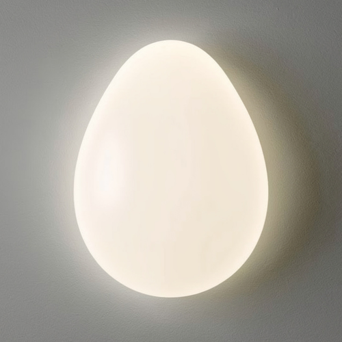 Arandela de Parede Pedra Organica Luz Quente LED Fosca 3 Tons Forma