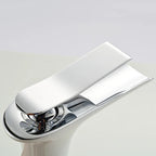 Torneira Cascata para Banheiro Monocomando com Valvula Ceramica em Metal Elegance
