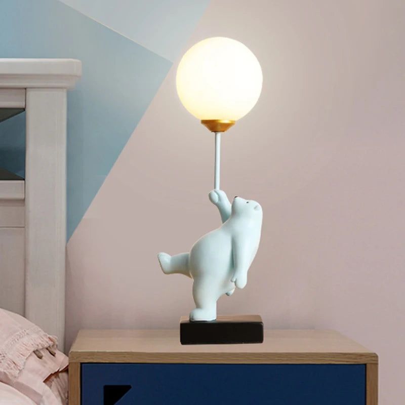 Luminária Urso Sonhador – Design Lúdico com Globo de Luz Decorativo