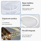 Lustre LED Arcus Anéis Dimerizável com APP
