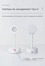 Luz Noturna LED Sensor de Movimento com Controle Remoto USB Parede Mesa Quarto Cozinha Sem Fio