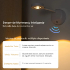Luz Noturna LED Sensor de Movimento com Controle Remoto USB Parede Mesa Quarto Cozinha Sem Fio