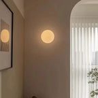 Arandela de Parede Bola em Vidro Soprado com Luz Quente ou Fria Bivolt Orb