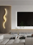 Arandela de Parede LED Efeito Onda em Aluminio com Resina Miabeli