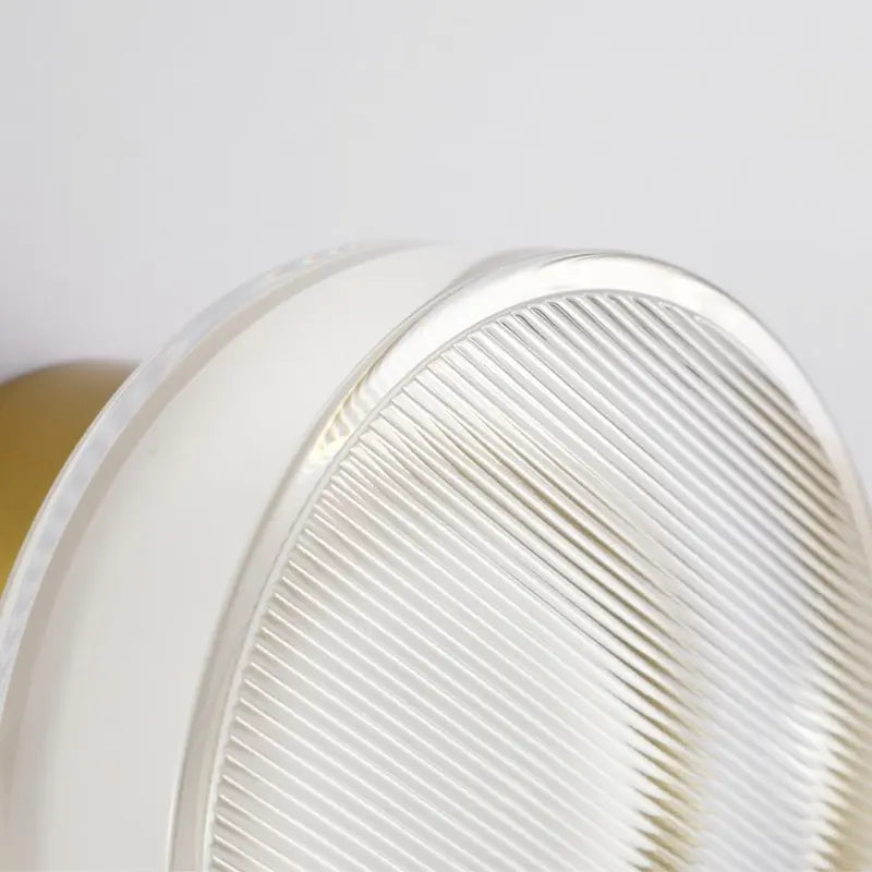 Arandela de Parede LED Redonda Metal e Vidro Organico Bivolt Solenne