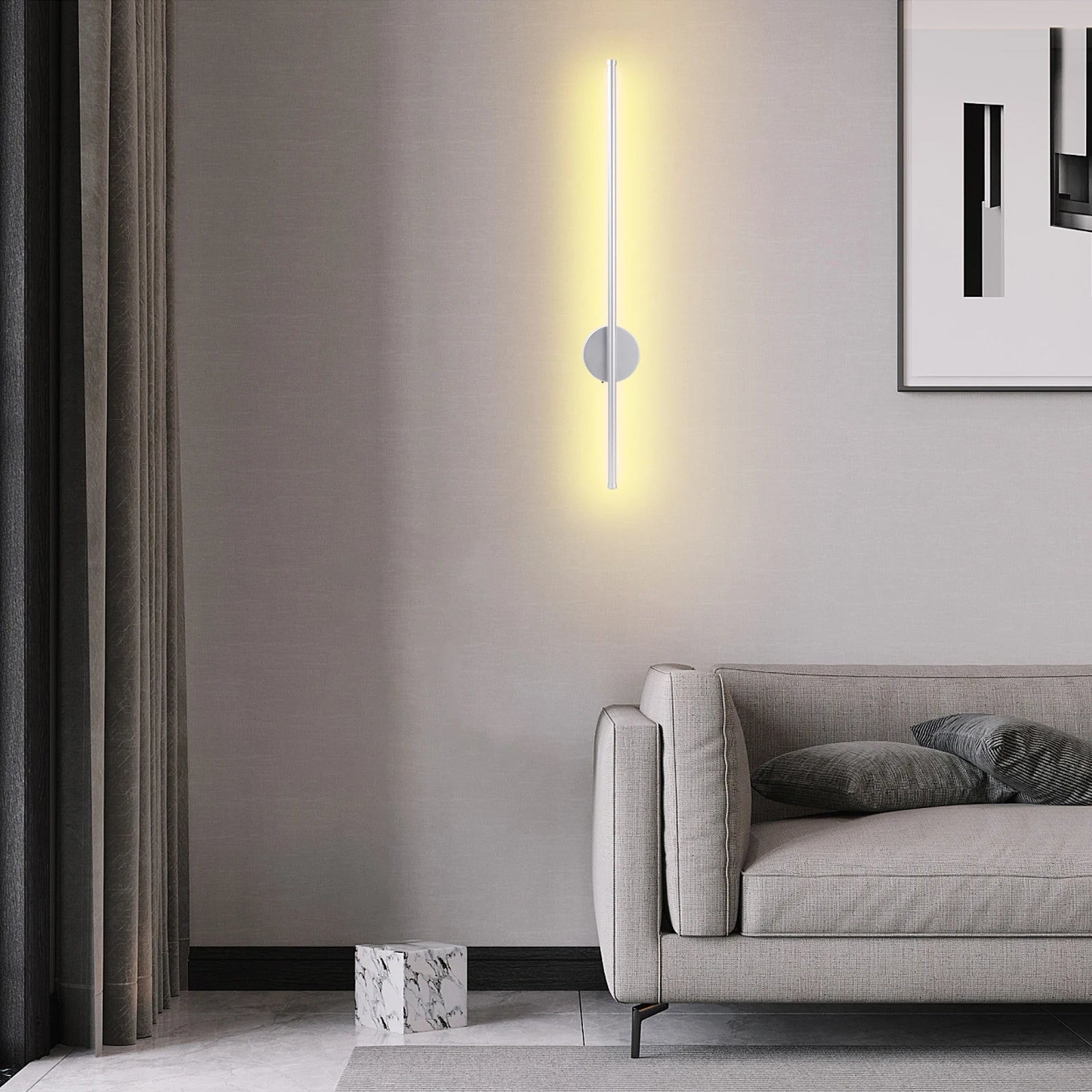Arandela LED Moderna Minimalista Sem Fio com Controle Remoto