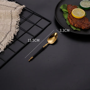 Conjunto de Talheres de Luxo Inox Vintage