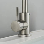 Torneira Misturador Monocomando Aco Inox 304 Acabamento Escovado para Banheiro Leva