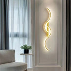 Arandela de Parede LED Efeito Onda em Aluminio com Resina Miabeli