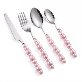 Conjunto de Talheres ColorPearl Delight – Estilo & Elegância em Cada Detalhe