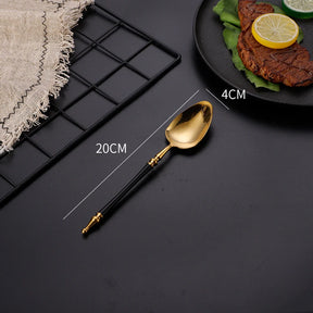 Conjunto de Talheres de Luxo Inox Vintage