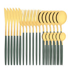 Conjunto de Talheres Lavanda Gold – 24 Peças com Toque Pastel