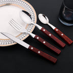 Kit Talheres Churrasco Inox 24pcs Miabeli