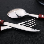 Kit Talheres Churrasco Inox 24pcs Miabeli