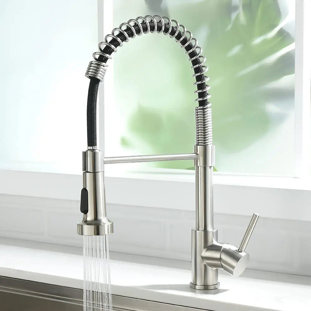 Torneira para Cozinha Misturador Monocomando Bica Movel Latao com Arejador Aqua Miabeli