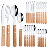 Kit Talheres Churrasco Inox 24pcs Miabeli