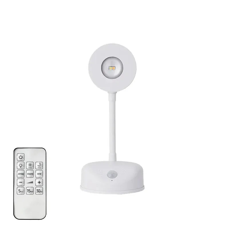 Luz Noturna LED Sensor de Movimento com Controle Remoto USB Parede Mesa Quarto Cozinha Sem Fio