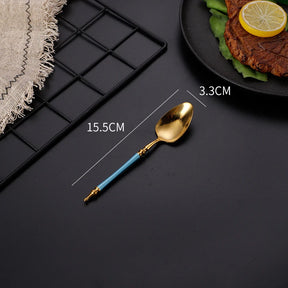 Conjunto de Talheres de Luxo Inox Vintage