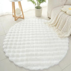 Tapete Para Sala Redondo Peludo Quarto Pelúcia Felpudo Miabeli