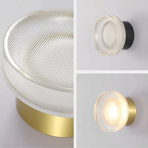 Arandela LED de Vidro Luxo Minimalista 18cm