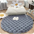 Tapete Para Sala Redondo Peludo Quarto Pelúcia Felpudo Miabeli