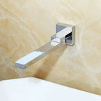 Torneira de Parede com Misturador para Banheiro Agua Quente e Fria 21,5cm Valvula Ceramica Bico Giratório 360 Visen