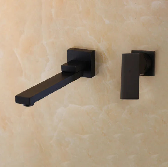 Torneira de Parede com Misturador para Banheiro Agua Quente e Fria 21,5cm Valvula Ceramica Bico Giratório 360 Visen
