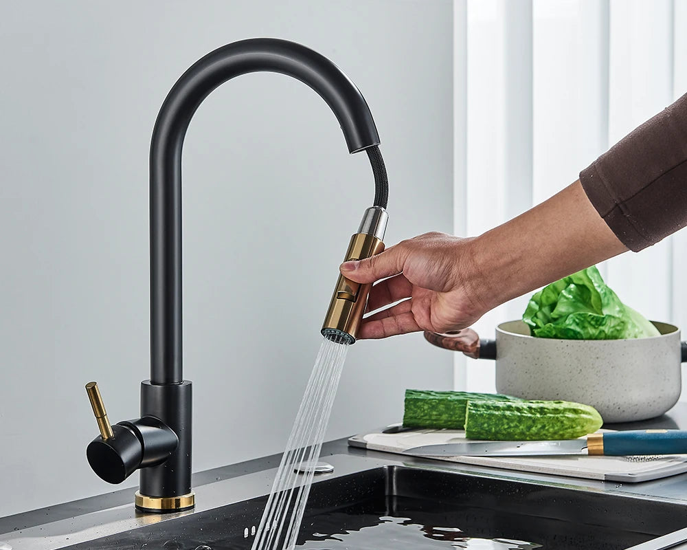 Torneira Bica Alta Misturador Monocomando Flexivel Valvula Ceramica para Cozinha Rivoli