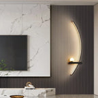 Arandela LED Curva Minimalista para Cabeceira 55cm