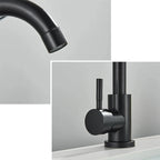 Torneira Misturador Monocomando Aco Inox 304 Acabamento Escovado para Banheiro Leva