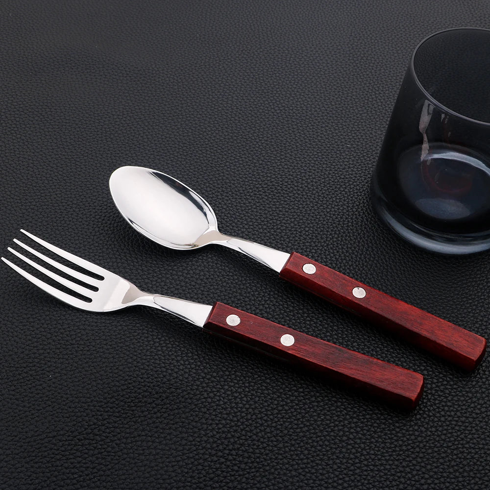 Kit Talheres Churrasco Inox 24pcs Miabeli
