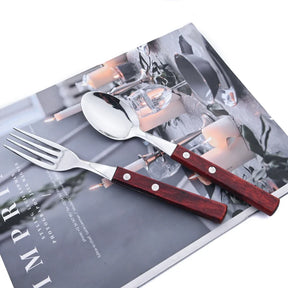 Kit Talheres Churrasco Inox 24pcs Miabeli