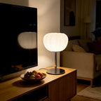 Pumpkin Shaped Frosted Glass Table Lamp